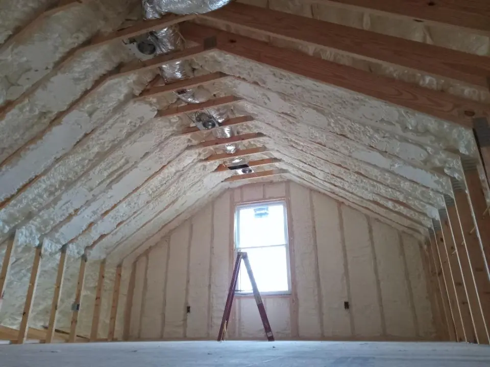 Spray foam roofing application for Crawl Space Insulation project in West Jordan
